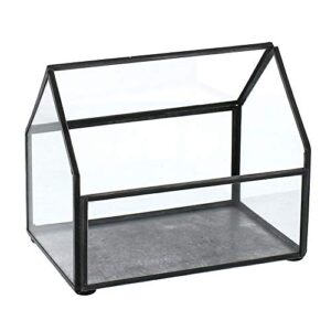 Benjara Cottage Design Glass Terrarium